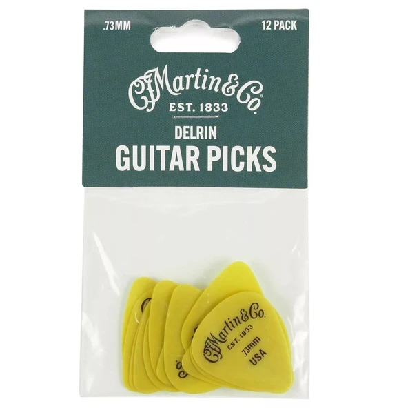 Martin 18A0154 Delrin Pena 0.73 mm Gitar Pena (12 Adet) ürün görseli 1