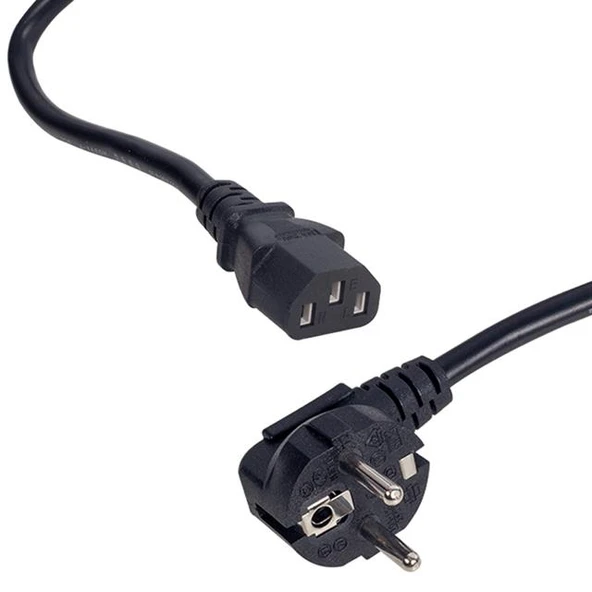 Powermaster PM-26081 3x1 Mm Siyah 2.5 Metre C7 Power Güç Kablosu ürün görseli 1