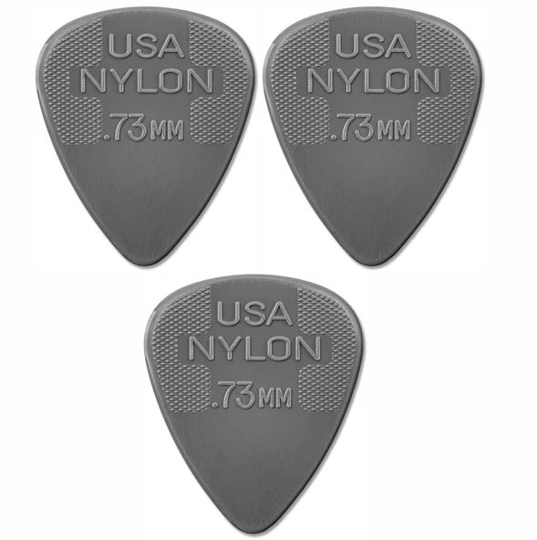 Jim Dunlop 44P.73 Gitar Penası 3 Adet Nylon Standard Light (0,73 mm.) ürün görseli 1