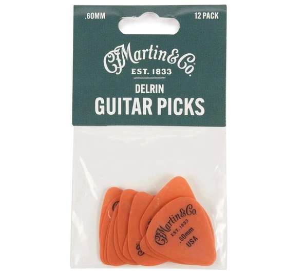 Martin 18A0153 Delrin Pena 0.60 mm Gitar Pena (12 Adet) ürün görseli 1