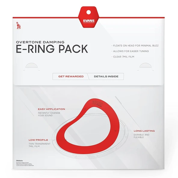 Evans E-RINGS ER-Fusion Set EFUS Davul Susturucu Set - Resim 3
