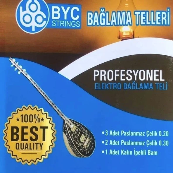 Byc20E Elektro Bağlama Saz Teli Takım 0.20 ürün görseli 1