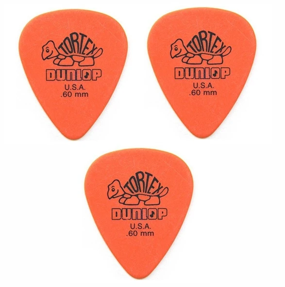 Jim Dunlop 418R.60 Tortex 3 Adet Standard Pena (0,60 mm) ürün görseli 1