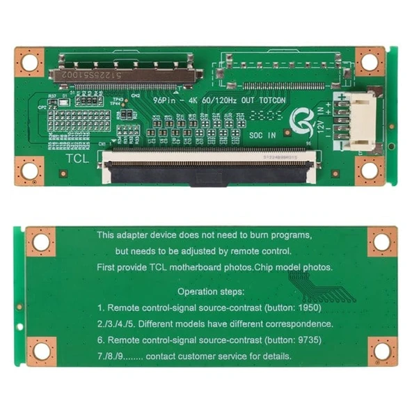 Weko 96 Pin In - 120 Pin Out Samsung 4K Flexi Çevirici Kartı ürün görseli 1