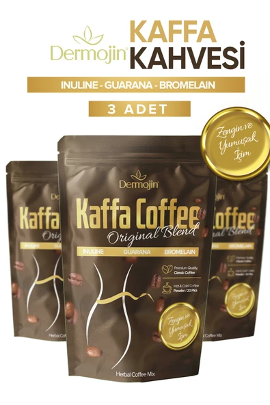 DERMOJİN 3 Adet - Kaffa Kahvesi ( Inulın , Bromelaın ,guarana ) ürün görseli 1