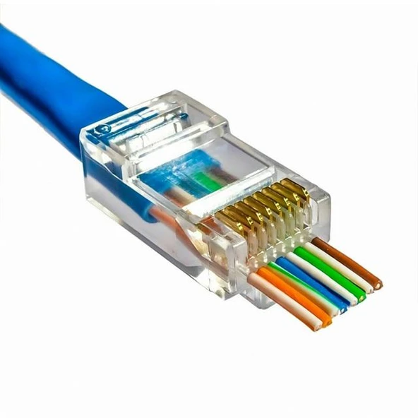 PowerMaster EZRJ45 Cat5-Cat6 Açık Uçlu Soket 8P-8C (100 Adet) ürün görseli 1