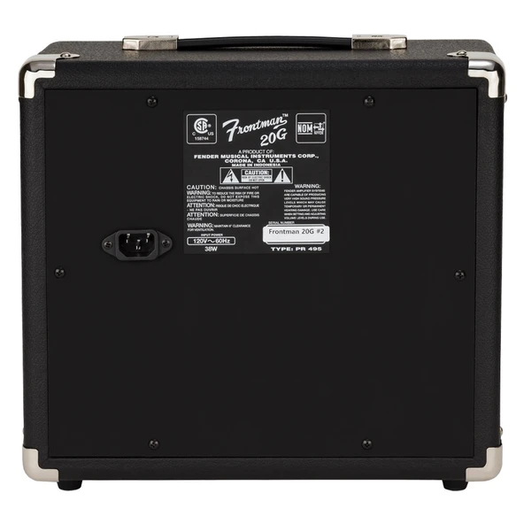 Fender Frontman 20G Black Elektro Gitar Amfisi - Resim 3