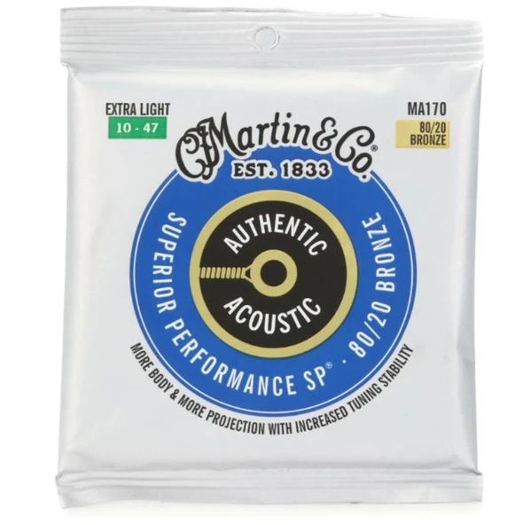Martin MA170 Akustik Gitar Teli Extra Light 10-47 ürün görseli 1