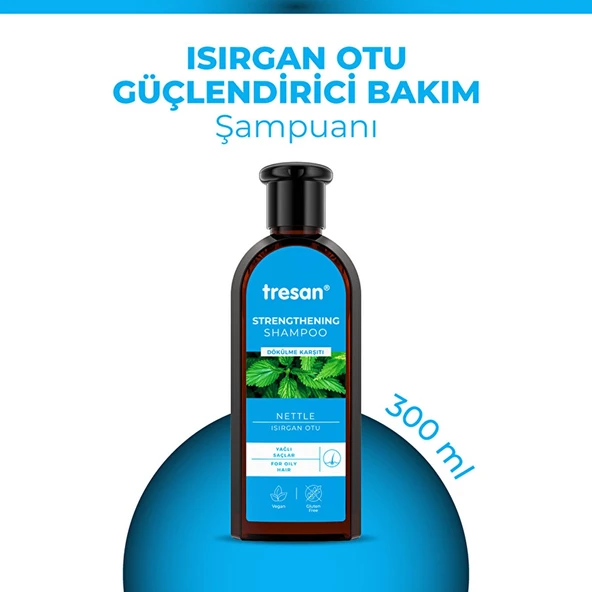 Tresan Isırgan Otlu Yağlı Saçlar için 300 ml Dökülme Karşıtı Şampuan ürün görseli 1