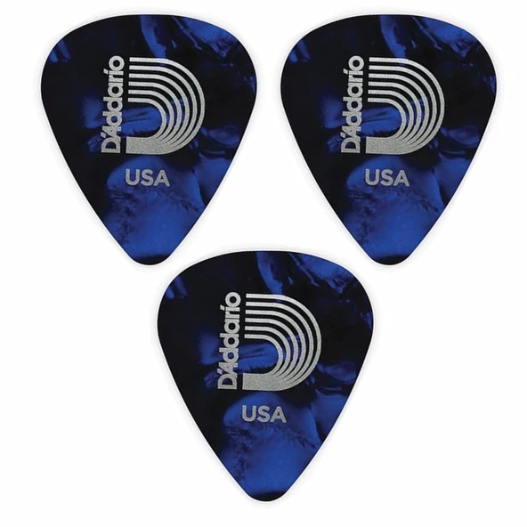 1CAP6BL Gitar Penası 3 Adet  1 mm. Heavy (Mavi) ürün görseli 1