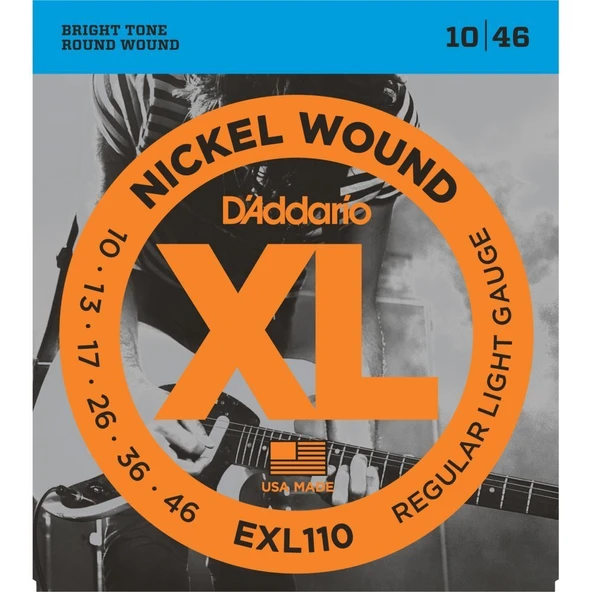 Daddario EXL110 Elektro Tel Set Regular Light 010 ürün görseli 1