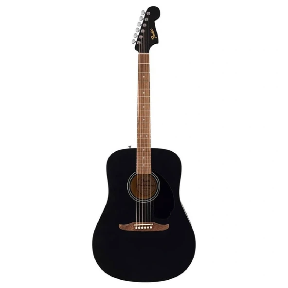 Fender California Debut Redondo Dreadnought Ceviz Klavye Black Akustik Gitar ürün görseli 1