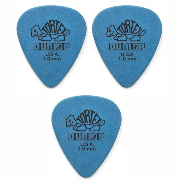 Jim Dunlop 418R1.0 Tortex 3 Adet Standard Pena (1 mm) ürün görseli 1