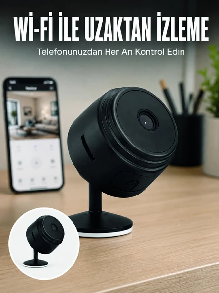 A9 Kablosuz Mini IP Kamera Wi-Fi Destekli Uzaktan İzleme Özellikli HD Güvenlik Kamerası ürün görseli 1