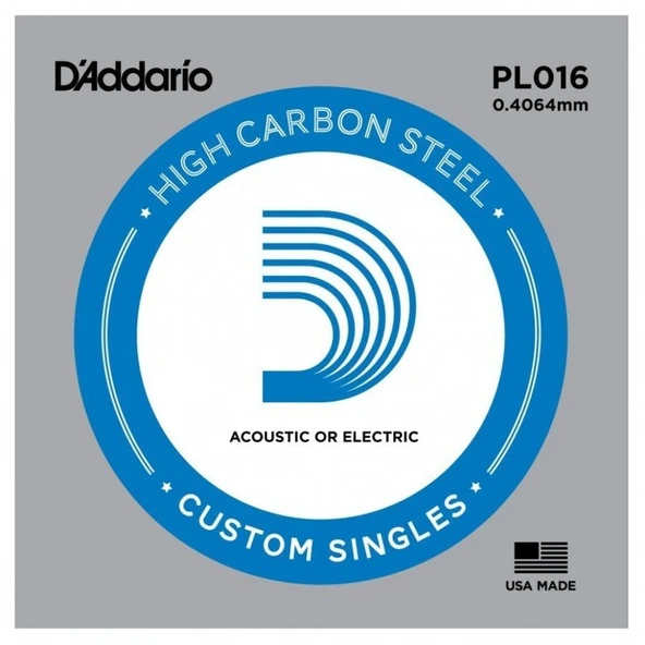 PL016 Elektro ve Akustik Tek Tel Plain Steel 016 ürün görseli 1