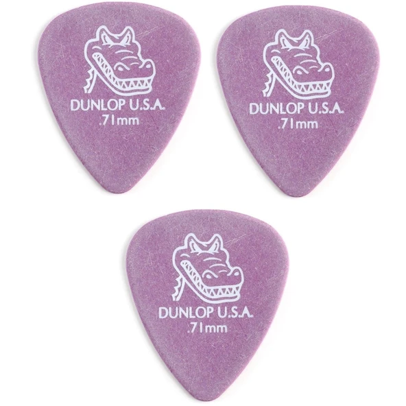 Jim Dunlop 417R.71 3 Adet Gitar Penası Gator Grip (0.71mm) ürün görseli 1