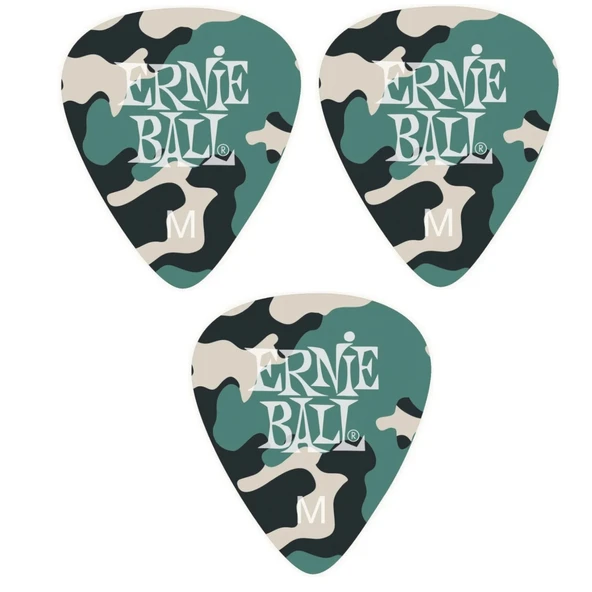 Ernie Ball P09222-3 Gitar Penası 3 Adet Medium 0.72 mm Picks Camouflage ürün görseli 1