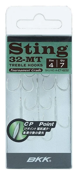 BKK Sting-32 MT Üçlü Olta İğnesi  6 7 Pcs ürün görseli 1