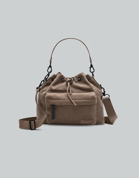Gaston Luga Splash Bucket Crossbody Çanta - Kahverengi ürün görseli 1