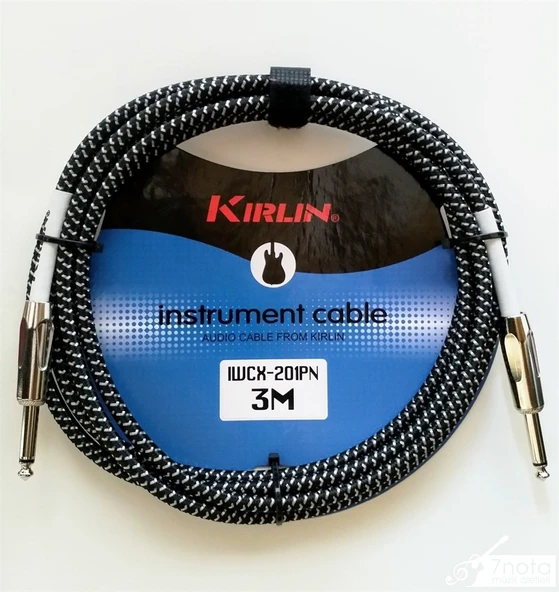 Kirlin IWCX-201 3mt. Örgülü Enstrüman Kablosu ürün görseli 1