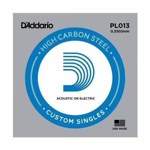 D'addario Pl013 Elektro Ve Akustik Tek Tel Plain Steel 013 ürün görseli 1