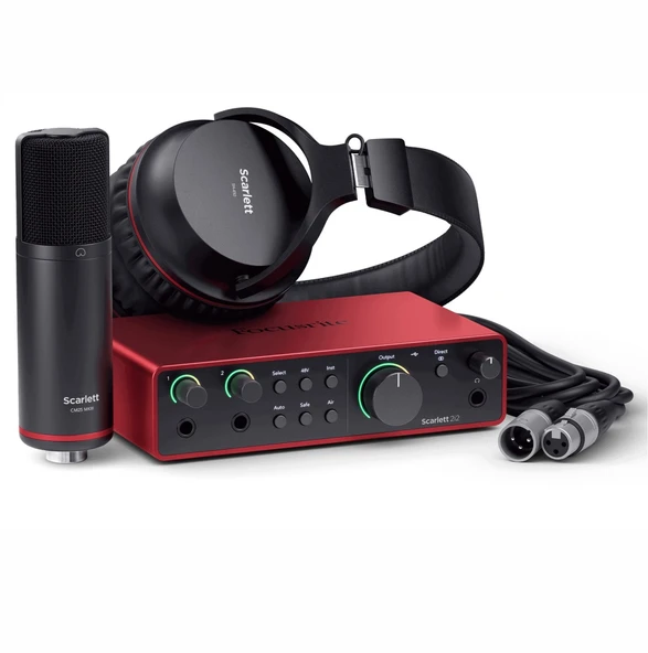 Focusrite Scarlett 2i2 Studio Gen 4 Kayıt Paketi MOSC0040 ürün görseli 1