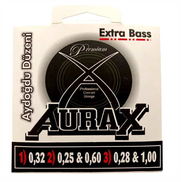 Aurax ARX18AU Saz Tel Seti Extra Bas Aydoğdu Düzeni 32x025x100 ürün görseli 1