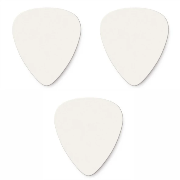 LM071A 3 Adet Beyaz Gitar Penası 0.71 MM Kalınlık Abs ürün görseli 1