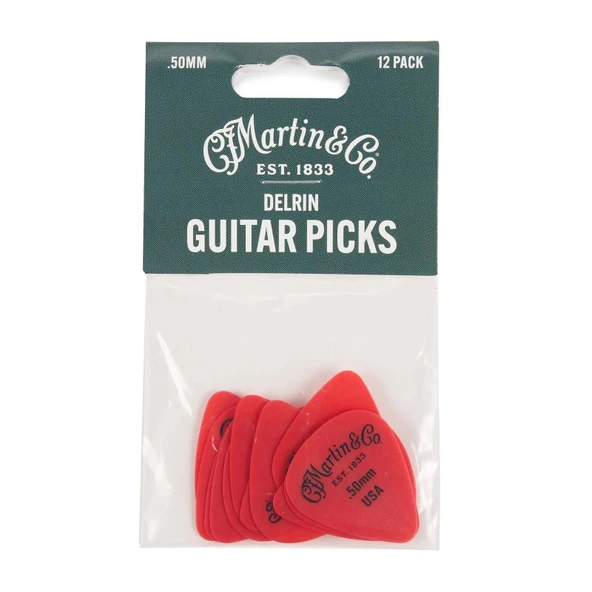 Martin 18A0152 Delrin Pena 0.50 mm Gitar Pena (12 Adet) ürün görseli 1