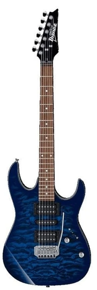 ibanez GRX70QA-TBB Transparent Blue Burst Elektro Gitar ürün görseli 1