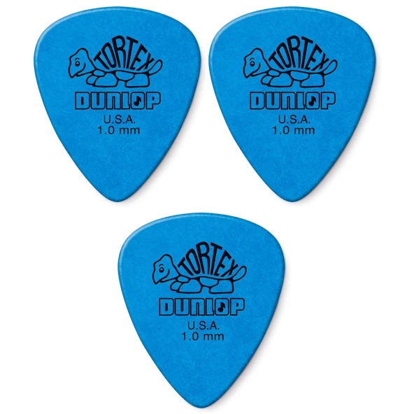 Jim Dunlop 418P1.0 Tortex Standard 3 Adet Gitar Penası 1 mm ürün görseli 1