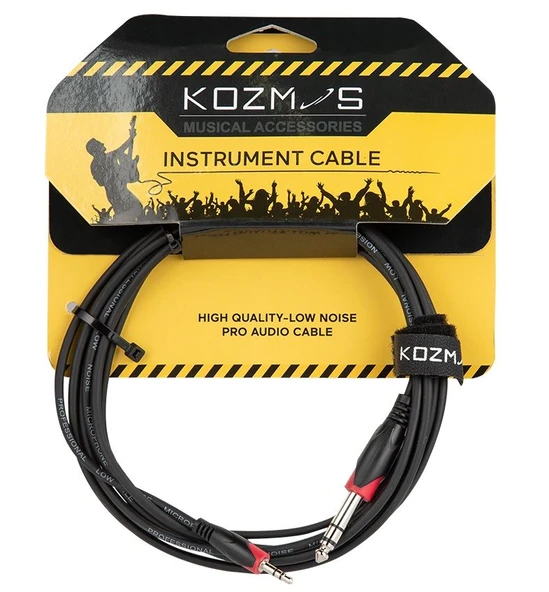 Kozmos KCL-202-3M Enstrüman Kablosu Stereo 3 Metre ürün görseli 1