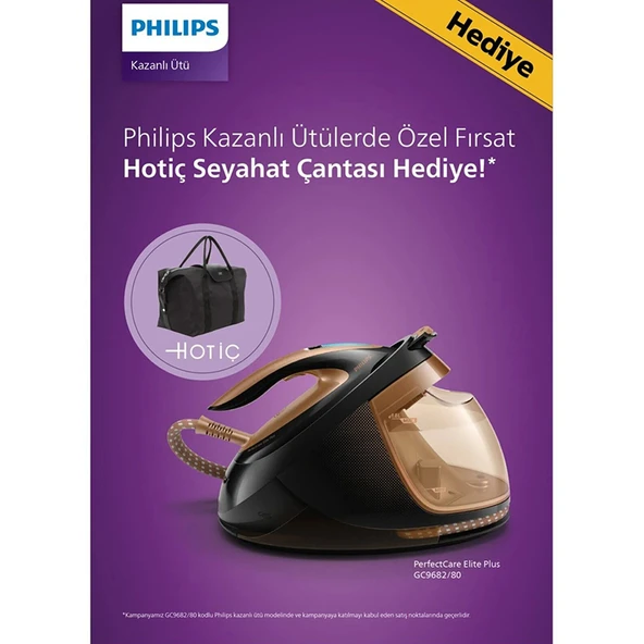 Philips GC9682/80 PerfectCare Elite Plus Buhar Kazanlı Ütü + Hotiç Seyahat Çantası Hediyeli ürün görseli 1