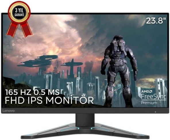Lenovo G24-20 66CFGAC1TK 23.8" 0.5 ms Full HD IPS 165 Hz Oyuncu Monitörü - OUTLET ürün görseli 1