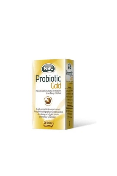NBL Probiotic Gold 20 Saşe - Çift Katmanlı Kaplama Teknolojili Probiyotik ve Prebiyotik Takviyesi ürün görseli 1
