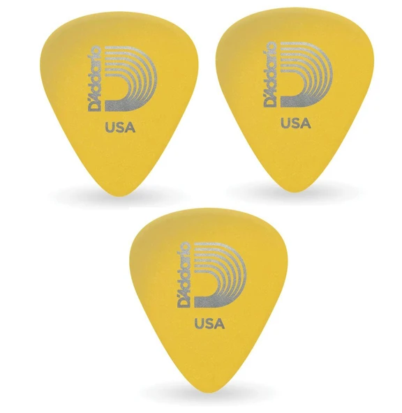 Daddario 1DYL3-3 Sarı Gitar Penası 3 Adet 0.70mm. Medium DURALIN ürün görseli 1