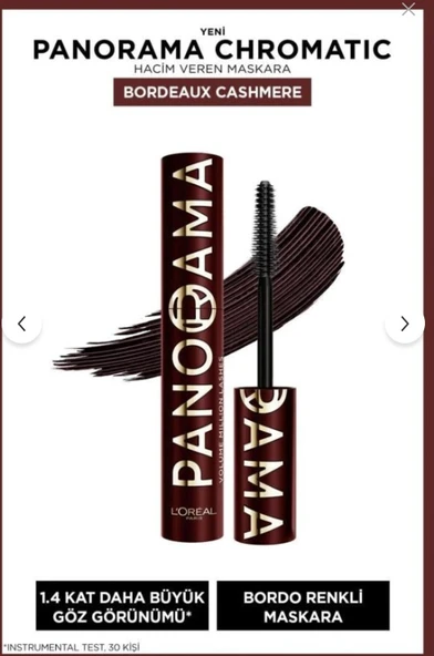 L'Oreal Paris Panorama Chromatic Maskara Bordeaux Cashmere ürün görseli 1
