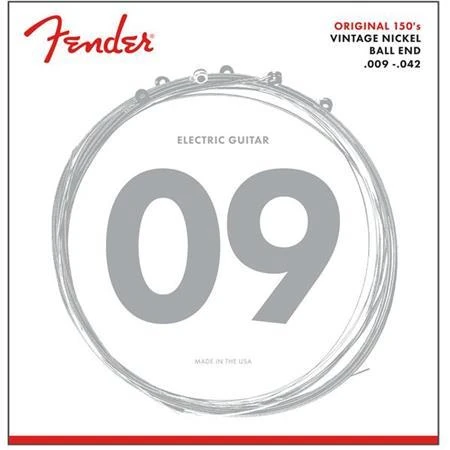 Fender 150L Elektro Gitar Teli 09-42 PURE NICKEL BALL END ürün görseli 1