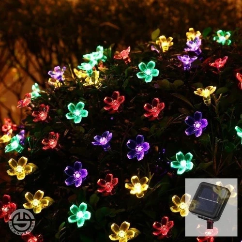 Solar Çiçekli RGB Dekorasyon Lambası ürün görseli 1