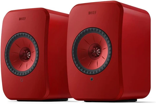 KEF LSX II Wireless Hi-Fi Hoparlör Lava Kırmızı - Showroom Teşhiri (Kullanılmamış) ürün görseli 1