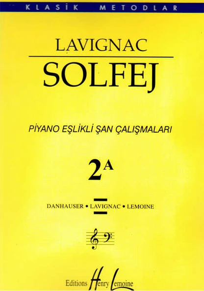Lavignac Solfej Piyano Eşlikli Şan Çalışmaları 2A ürün görseli 1