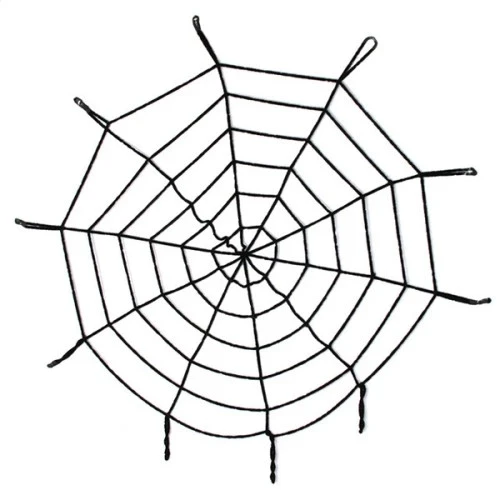 Halloween Cadılar Bayramı Örümcek Ağ Dekor Siyah ürün görseli 1