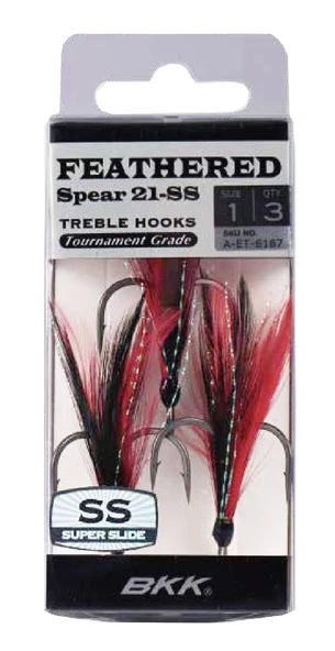 BKK Feathered Spear 21-SS Üçlü Olta İğnesi  8 3 Pcs ürün görseli 1