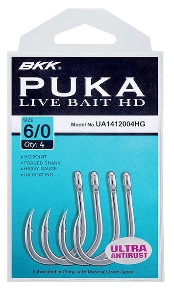 BKK Puka Livebait HD Olta İğnesi  4/0 5 Pcs ürün görseli 1