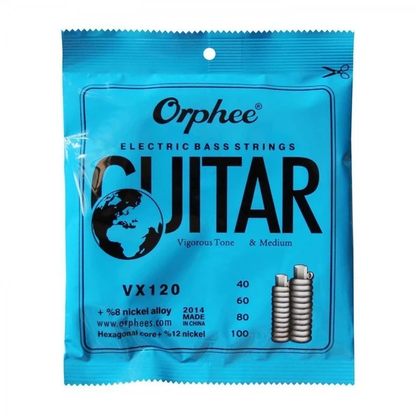 Orphee VX120 Bas Gitar Teli 4 telli 40-100 ürün görseli 1