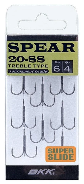 BKK Spear-20 SS Üçlü Olta İğnesi  12 8 Pcs - Resim 2