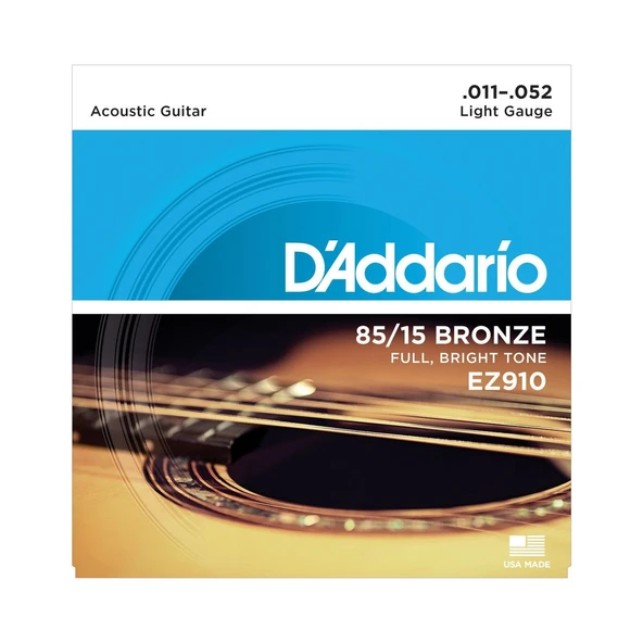 D'addario Ez910 Akustik Tel Set Light .011 Z910 ürün görseli 1