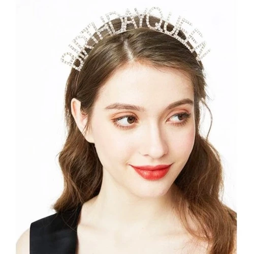 Birthday Queen Yazılı Kraliçe Taç - Resim 5