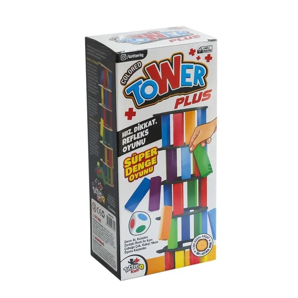 7317 Renkli Plus Tower Süper Denge Oyunu 54 Adet - ürün görseli 1