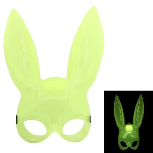 Karanlıkta Yanan Glow Floresan Tavşan Maskesi ürün görseli 1